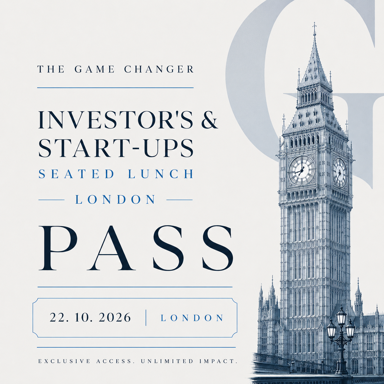 Investor's & Start-ups Seated Lunch ticket artwork